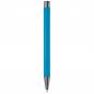 Preview: Kugelschreiber / aus Metall / mit Soft-Touch / Farbe: hellblau