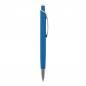 Preview: Kugelschreiber mit Namensgravur - aus Metall - mit Soft Touch - Farbe: hellblau