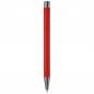 Preview: Kugelschreiber mit Namensgravur - aus Metall - mit Soft-Touch - Farbe: rot