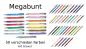 Preview: MEGABUNT 50 Metall-Kugelschreiber mit 50 verschiedene Farben mit Gravur