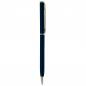 Preview: Metal-Kugelschreiber "slim" mit Gravur / mit goldfarbige Teile / Farbe: blau