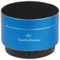 Preview: Mini Bluetooth Lautsprecher mit Gravur / aus Aluminium / Farbe: blau