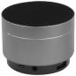 Mobile Preview: Mini Bluetooth Lautsprecher mit Gravur / aus Aluminium / Farbe: grau