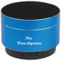 Preview: Mini Bluetooth Lautsprecher mit Namensgravur - aus Aluminium - Farbe: blau