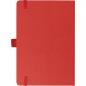 Preview: Notizbuch mit Gravur / Cover aus Bambus / DIN A5 / 192 Seiten / Farbe: rot