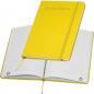 Preview: Notizbuch mit Gravur / DIN A5 / Umschlag aus PU / 160 Seiten / Farbe: gelb