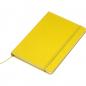 Preview: Notizbuch mit Gravur / DIN A5 / Umschlag aus PU / 160 Seiten / Farbe: gelb