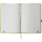 Preview: Notizbuch mit Gravur / DIN A5 / Umschlag aus PU / 160 Seiten / Farbe: gelb