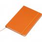 Preview: Notizbuch mit Gravur / DIN A5 / Umschlag aus PU / 160 Seiten / Farbe: orange
