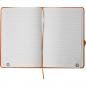 Preview: Notizbuch mit Gravur / DIN A5 / Umschlag aus PU / 160 Seiten / Farbe: orange
