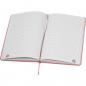 Preview: Notizbuch mit Gravur / DIN A5 / Umschlag aus PU / 160 Seiten / Farbe: pink