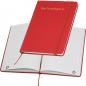 Preview: Notizbuch mit Gravur / DIN A5 / Umschlag aus PU / 160 Seiten / Farbe: rot
