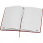 Preview: Notizbuch mit Gravur / DIN A5 / Umschlag aus PU / 160 Seiten / Farbe: rot