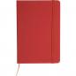 Preview: Notizbuch mit Gravur / DIN A5 / Umschlag aus PU / 160 Seiten / Farbe: rot
