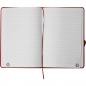 Preview: Notizbuch mit Gravur / DIN A5 / Umschlag aus PU / 160 Seiten / Farbe: rot