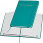 Preview: Notizbuch mit Gravur / DIN A5 / Umschlag aus PU / 160 Seiten / Farbe: türkis
