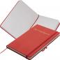 Preview: Notizbuch mit Gravur / DIN A6 / 160 S. / blanko / PU Hardcover / Farbe: rot