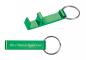 Preview: Schlüsselanhänger mit Gravur / mit Flaschenöffner / Farbe: grün