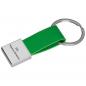 Preview: Schlüsselanhänger mit Gravur / mit Kunstleder-Bändchen / Farbe: grün