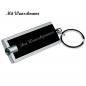 Preview: Schlüsselanhänger mit LED Taschenlampe mit Namensgravur - Farbe: schwarz