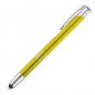 Preview: Schreibset mit Namensgravur - Touchpen Kugelschreiber + Kugelschreiber - gelb