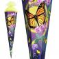 Preview: Schultüte / Zuckertüte / 85cm / eckig / "Schmetterling"