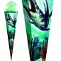Preview: Schultüte mit Gravur / Zuckertüte / 85cm / eckig / "Dino Mosasaurus"