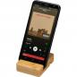 Preview: Smartphonehalter aus Bambus mit Gravur