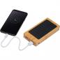 Preview: Solar Powerbank im Bambusgehäuse mit Gravur / mit 8.000 mAh Leistung