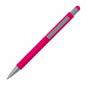 Preview: Touchpen Kugelschreiber mit Namensgravur / aus Metall / Farbe: pink