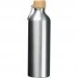 Preview: Trinkflasche aus recyceltem Aluminium mit Gravur / 750 ml / Farbe: silbergrau