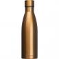 Preview: Vakuum Trinkflasche aus Edelstahl mit Gravur / 500ml / Farbe: gold