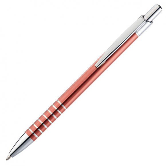 10 Kugelschreiber mit Namensgravur - aus Metall - Farbe: orange