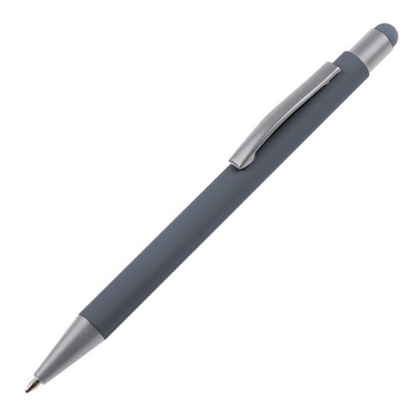 10 Touchpen Kugelschreiber / aus Metall / Farbe: anthrazit