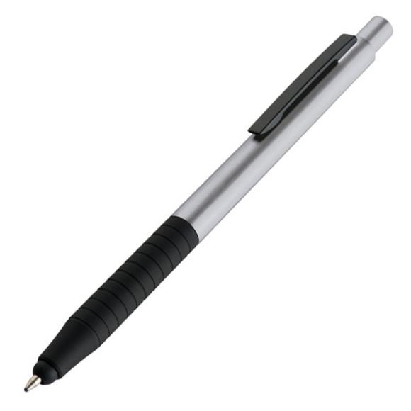 10 Touchpen Kugelschreiber mit Gravur / Farbe: silber