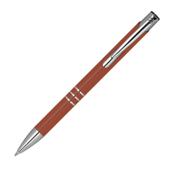100 Kugelschreiber aus Metall mit Namensgravur - Farbe: kupfer