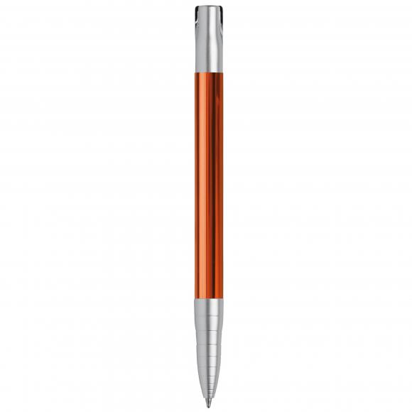 10x Kugelschreiber mit Namensgravur - aus Metall - Farbe: orange