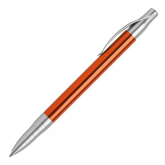 10x Kugelschreiber mit Namensgravur - aus Metall - Farbe: orange