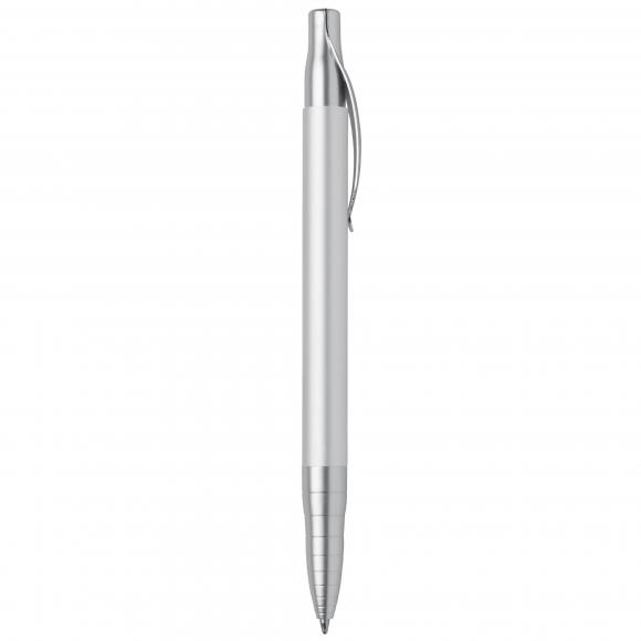 10x Kugelschreiber mit Namensgravur - aus Metall - Farbe: silber