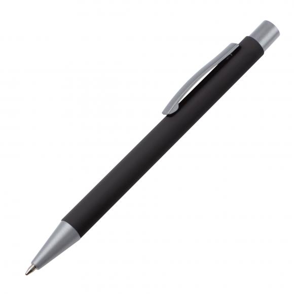 14x Metall-Kugelschreiber mit Gravur / mit rubber finish Oberfläche / 14 Farben