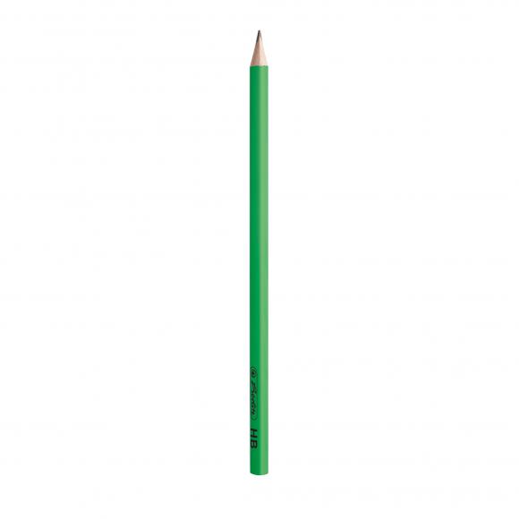 3 Herlitz Bleistifte mit Gravur / Härtegrad: HB / "Neon Art"