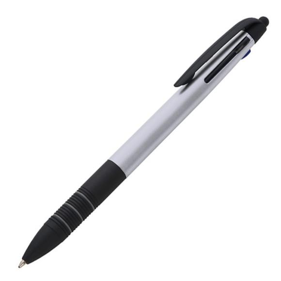 3 Kugelschreiber 4in1 mit Gravur /mit 3 Schreibfarben und Touchpen