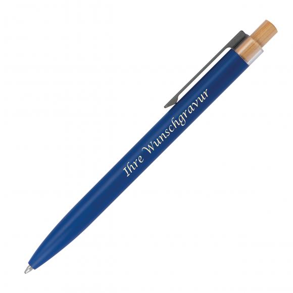 5 Kugelschreiber aus recyceltem Aluminium mit Gravur / Farbe: blau