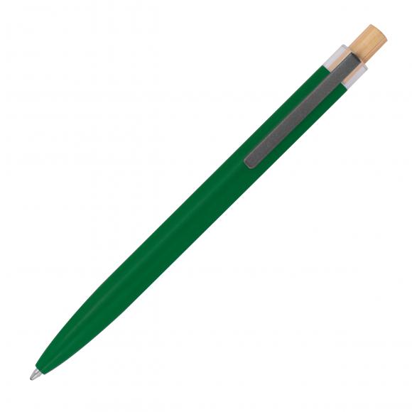 5 Kugelschreiber aus recyceltem Aluminium mit Namensgravur - Farbe: grün
