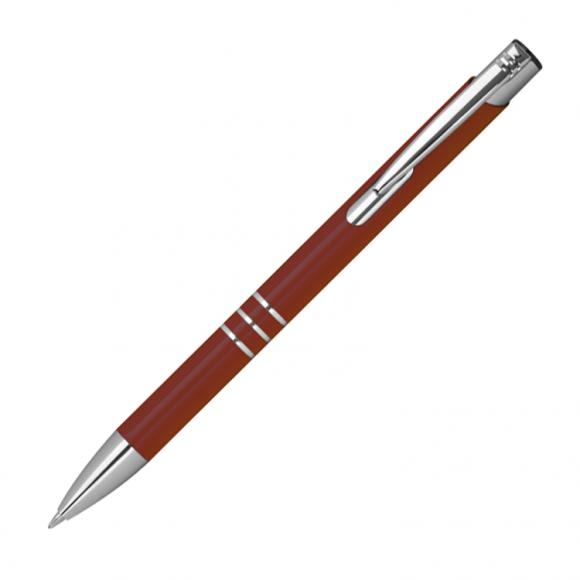 50 Kugelschreiber aus Metall mit Namensgravur - Farbe: bordeaux