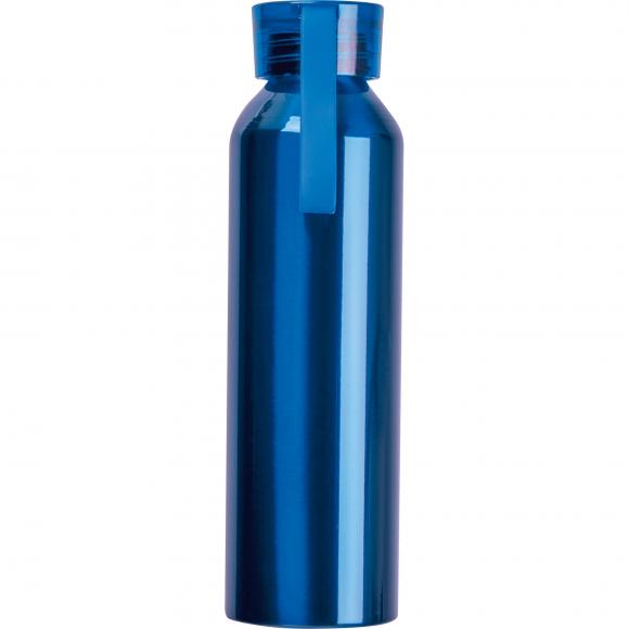 Aluminium Trinkflasche mit Gravur / mit Trageschlaufe / 600ml / Farbe: blau