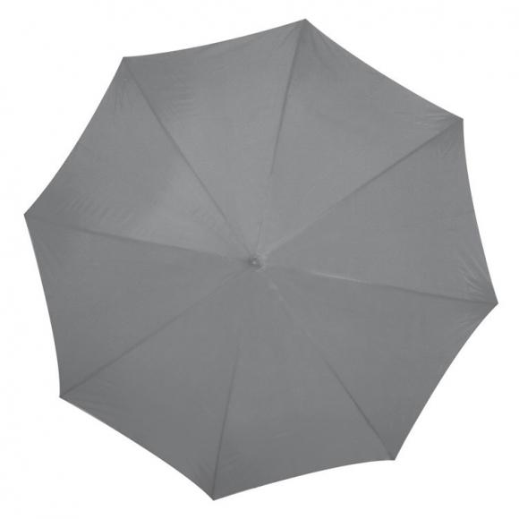 Automatik-Regenschirm mit Gravur / Farbe: grau/silbergrau