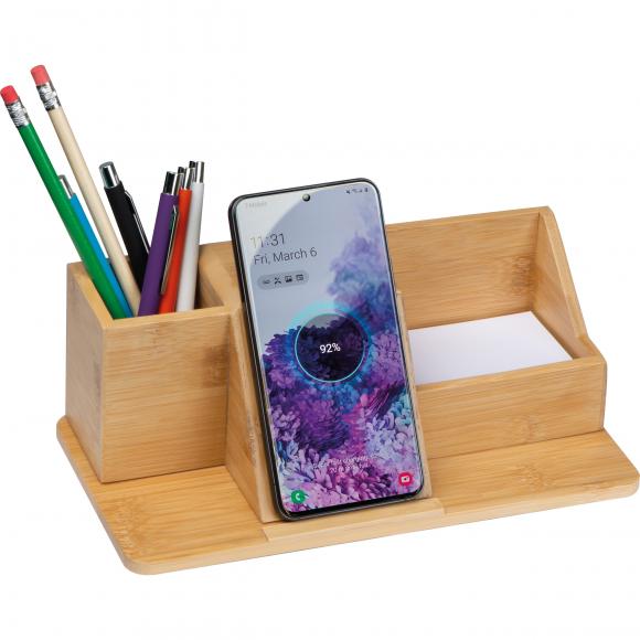 Deskorganizer mit Gravur / mit Induktionsladestation / Schreibtischorganizer