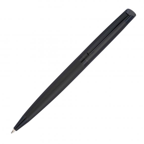 Drehkugelschreiber "CrisMa" aus Edelstahl mit Gravur / Farbe: schwarz