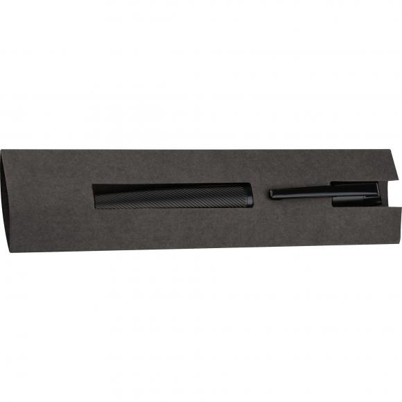 Drehkugelschreiber "CrisMa" aus Edelstahl mit Gravur / Farbe: schwarz